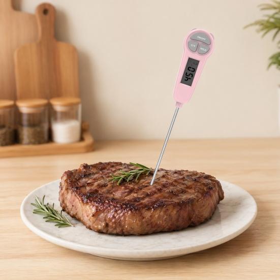 Food Thermometer, Instant Read Digital Cooking Thermometer, Accurate Temperature Measurement, for Grilling Baking Candy Frying