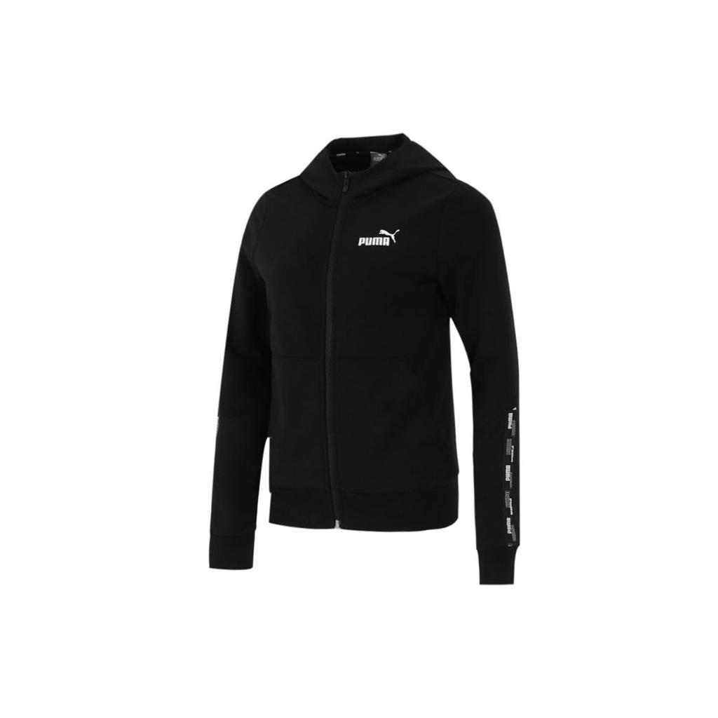 Puma Random Event Hooded Knit Jacket Women Jackets Black 847704-01