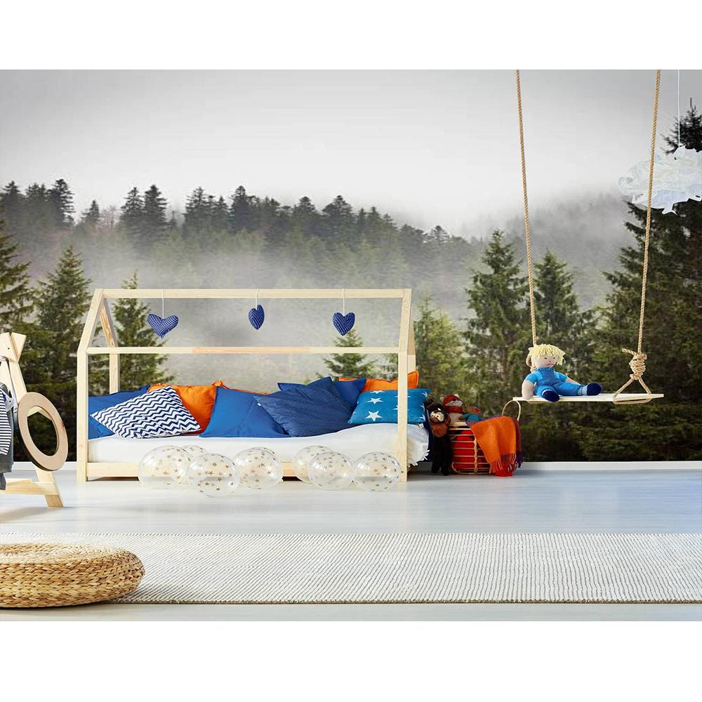 Nowoczesne fototapety 3d Las Świerkowy Tapeta Zdejmowane naklejki ścienne do salonu Sypialnia Fototapety