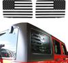 American Flag Precut Decal For Jeep Wrangler JK 07-17