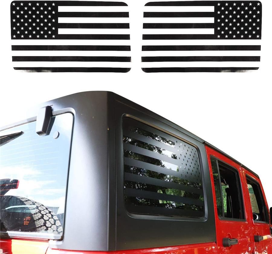 American Flag Precut Decal For Jeep Wrangler JK 07-17