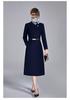 Women's Long Woolen Coat - Thick, Warm, and Professional Winter Wear