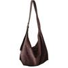 2025 New Korean Style Women's Suede Crossbody Shoulder Bag - Large Capacity Retro Tote for Autumn/Winter