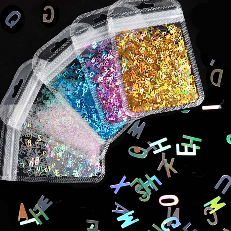 Fashionable Letter Shaped Sequins Craft Filling Materials Elegant Color Soft and Sturdy for Craft Supplies Projects
