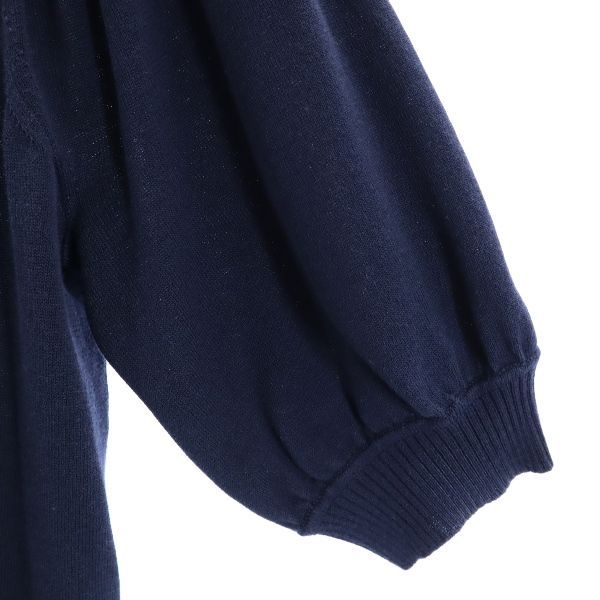 BLUE LABEL CRESTBRIDGE Sanyo Shokai Floral Ribbon Short Sleeve Sweater Women Used