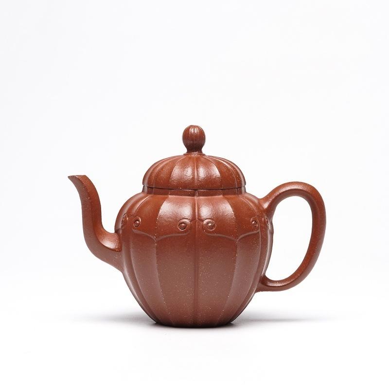280ml Exquisite Yixing Purple Clay Teapots Handmade Ruyi Palace Lantern Pot Raw Ore Downhill Mud Kettle Zisha Tea Set Cafes Gift