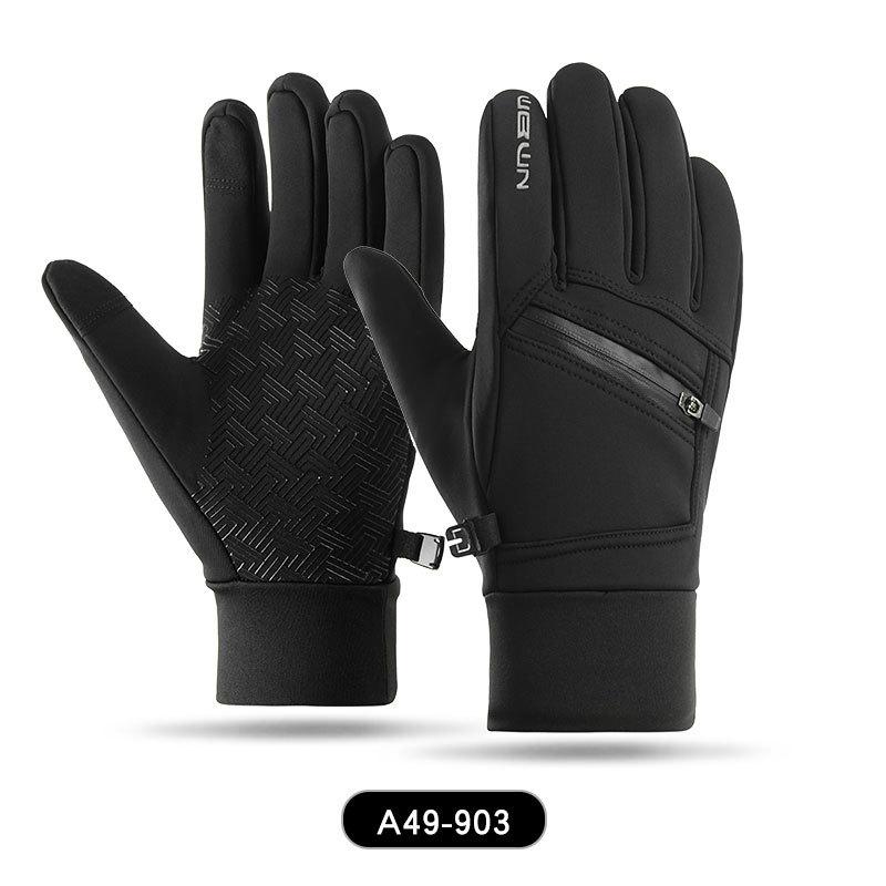 Men s touch screen non-slip, windproof and splash-proof sports outdoor driving, riding and velvet women s models M
