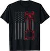 Vintage American Flag Piston Funny Muscle Car Mechanic Gifts Gift Unisex T-Shirt