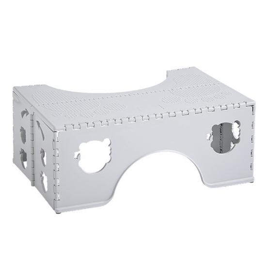Kids Adults Toilet Bench Stable Safe Design Wear-Resistant Non-Slip Stool Circular Arc