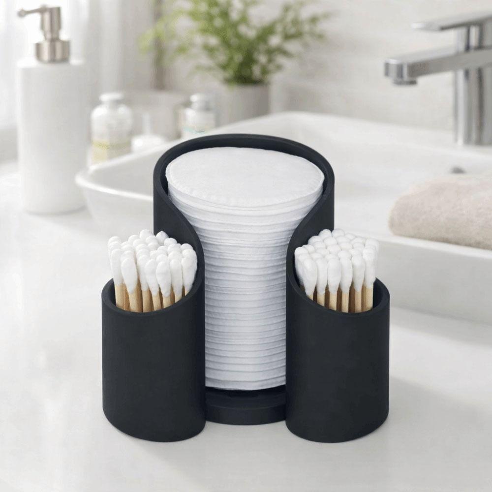 Plastic Cotton Swab Storage Box Dustproof Cotton Pad QTips Holder  Desktop Countertop