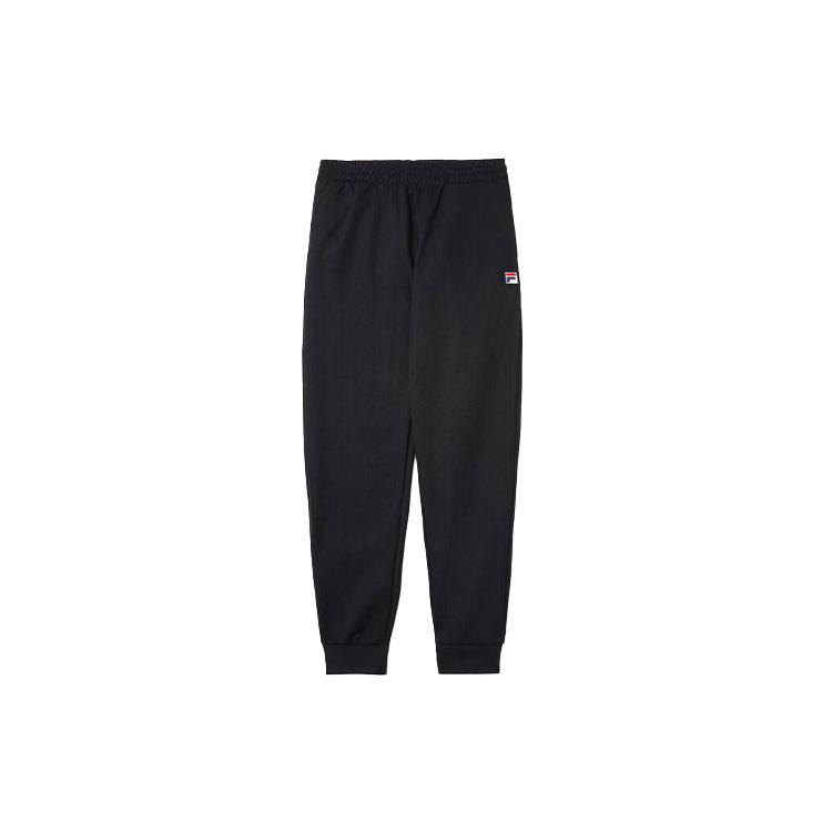 FILA Knitted Sweatpants Men s Black Moderate Cuffed Pants LM161RM9-001 S