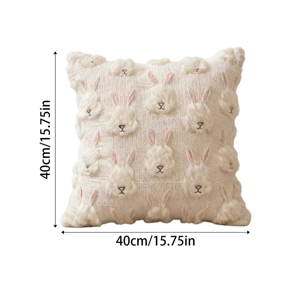 Stickerei KissenbezugBestickte Eier Pompon Spitze für Sofa Überwurf Kissenbezug Kissenbezug Heimdeko Ohne Füllung