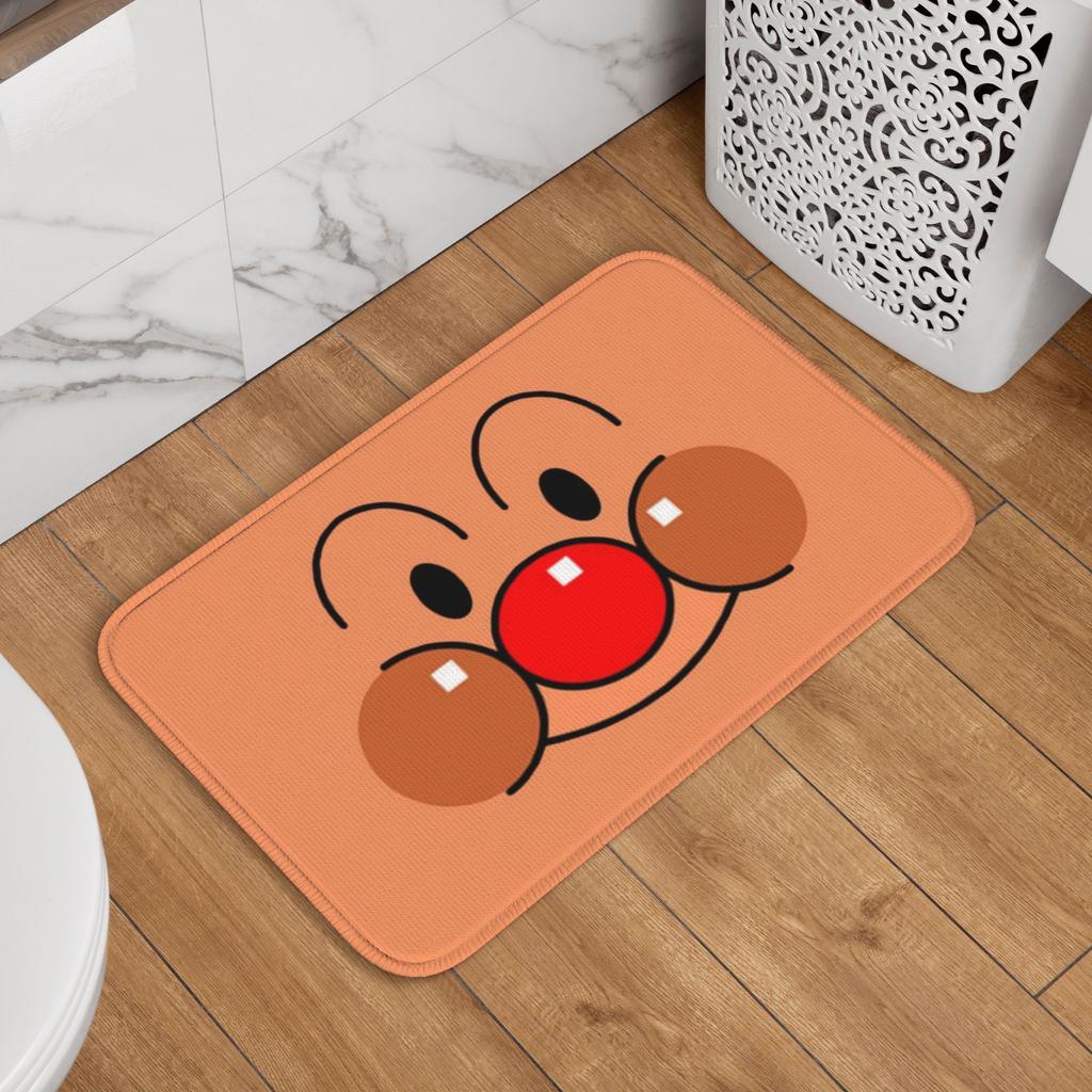 Anpanmans Front Door Floor Entrance Welcome Mats Outdoor Cute Cartoon Kitchen Doormat Bedroom Living Room Carpet Rug Footpad