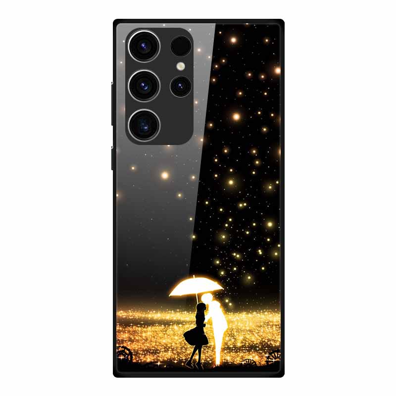 Phone Case For Samsung S23 Ultra Back Cover Case Tempered Glass Soft Funda For Samsung Galaxy S23 Plus Case S 23 + Ultra Coque