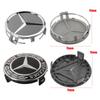 New 2025 Hot 4PCS 75MM Car Wheel Center Hub Caps Tire Rim Covers Auto Accessories For Mercedes Benz CLA A180 W108 AMG CLK W201 W
