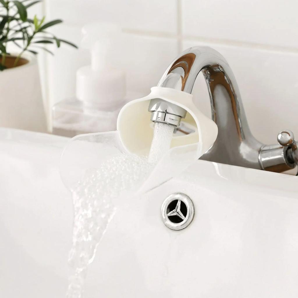 Wasserhahn-Verlängerung, Kinder-Wasserhahn, spritzwassergeschützt, Wasserhahn-Verlängerung, Badewannen-Wasser-Hahn-Verlängerung für das Händewaschen von Kindern