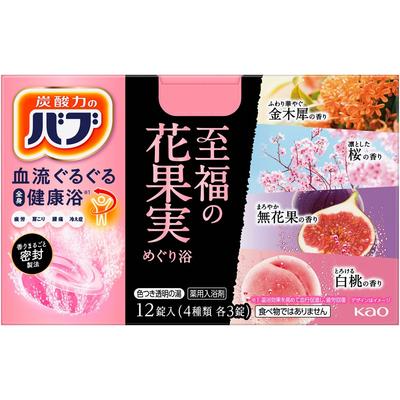 Kao Bath Medley Blissful Flower And Fruit 12 Tablets