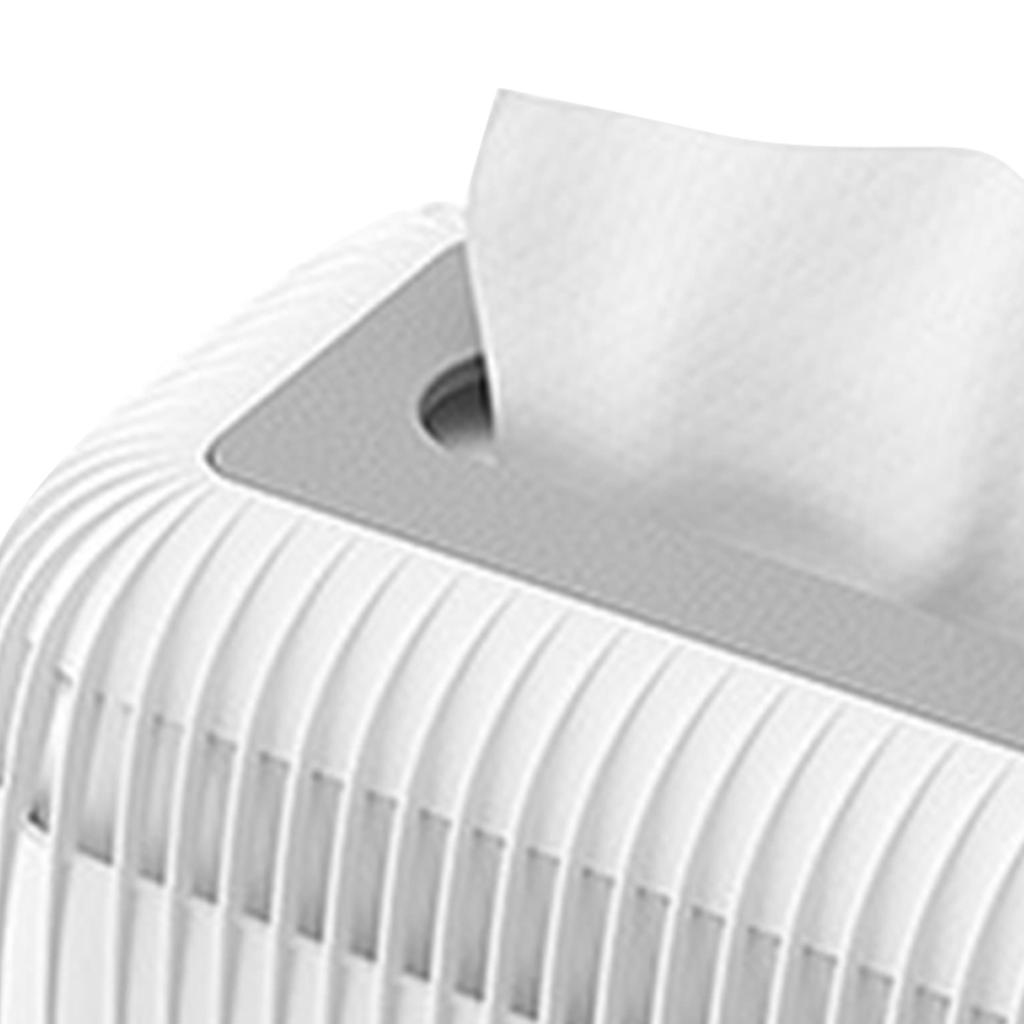 Taschentuchboxhalter Kunststoff Große Kapazität Rechteck Serviettenbox Abdeckung Spender für Badezimmer Küche Zuhause Weiß