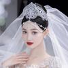 Female Hairbands Headdress Luxurious Drops Claw Chain Accessories for Banquet Wedding Dresses Skirts