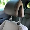 4PCS Bling Car Headrest Collars, Crystal Rhinestone Vehicle Head Rest Collars Decorative Rings, Diamond Automotive Seat Interior Charms Accessories,