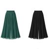 Women's Spring and Summer Plus Size Chiffon Pleated Beach Dress Trousers Loose Thin Temperament Wide Leg Trousers