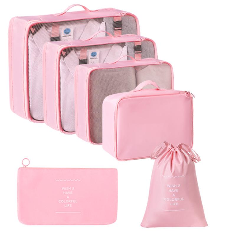 6/7/8/9/10 Pcs Set Travel Organizer Storage Bags Suitcase Packing Cubes Set Cases Portable Luggage Clothes Shoe Tidy Pouch Folding