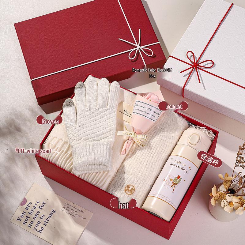 Valentine's Day Winter Scarf Gift Box for Her: Girlfriend or Best Friend