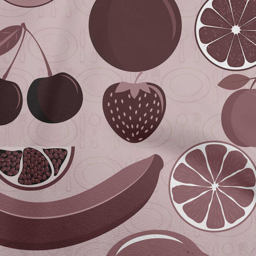 oneOone Bavlna Flex Světle šedá látka Ovoce Řemeslné projekty Dekor Fabric Printed By The Yard 40 Inch