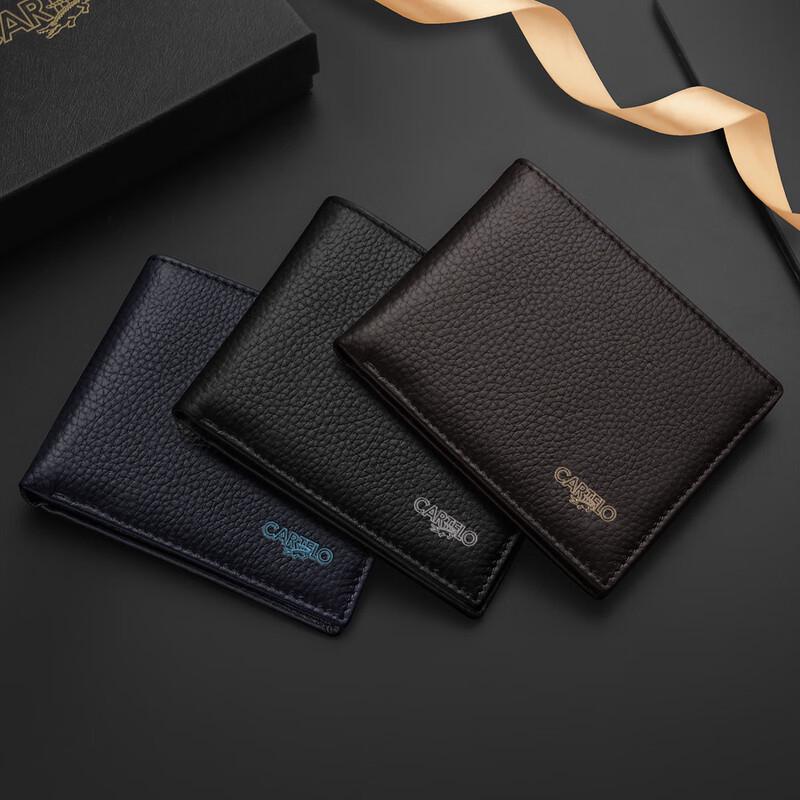 Cartelo Men's Business Leather Bi-Fold Wallet