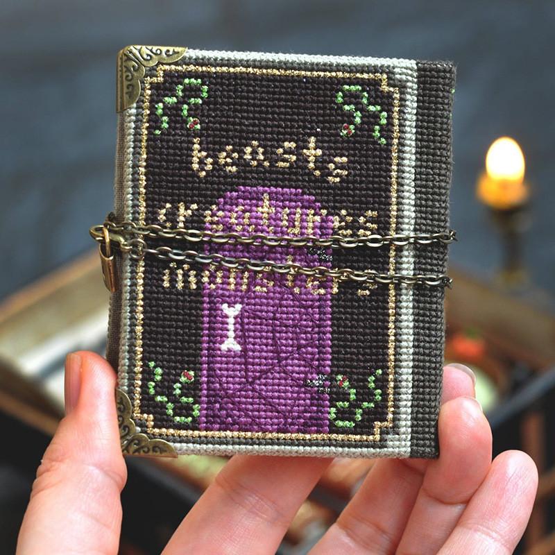 Festive Diy Book Of Shadows Stitch Along Kit Ideal For Halloween Parties And Creative Gift Giving