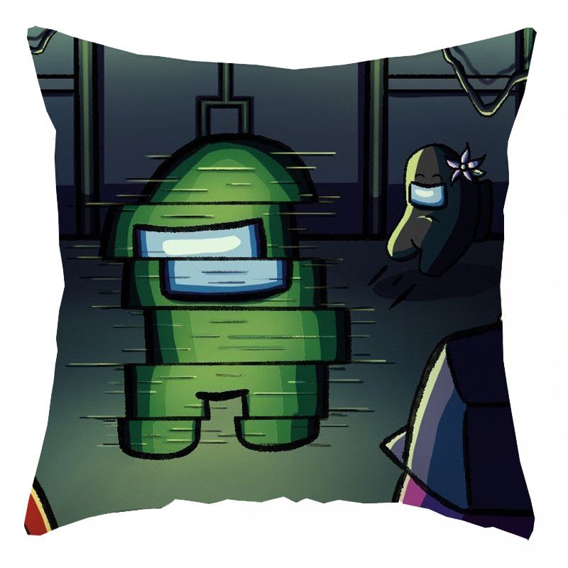 Pillow Game Case Throw Cushion Cover Home Sofa Decor Square Cartoon