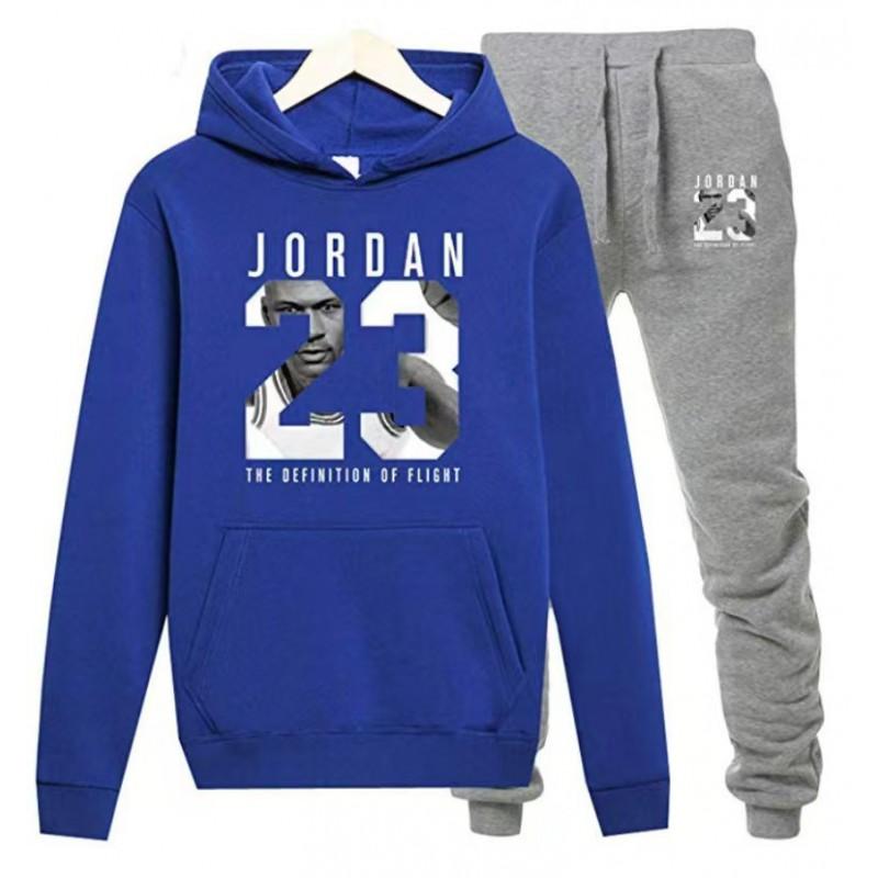 Trendy Hoodie With Velvet Men Women Loose Set