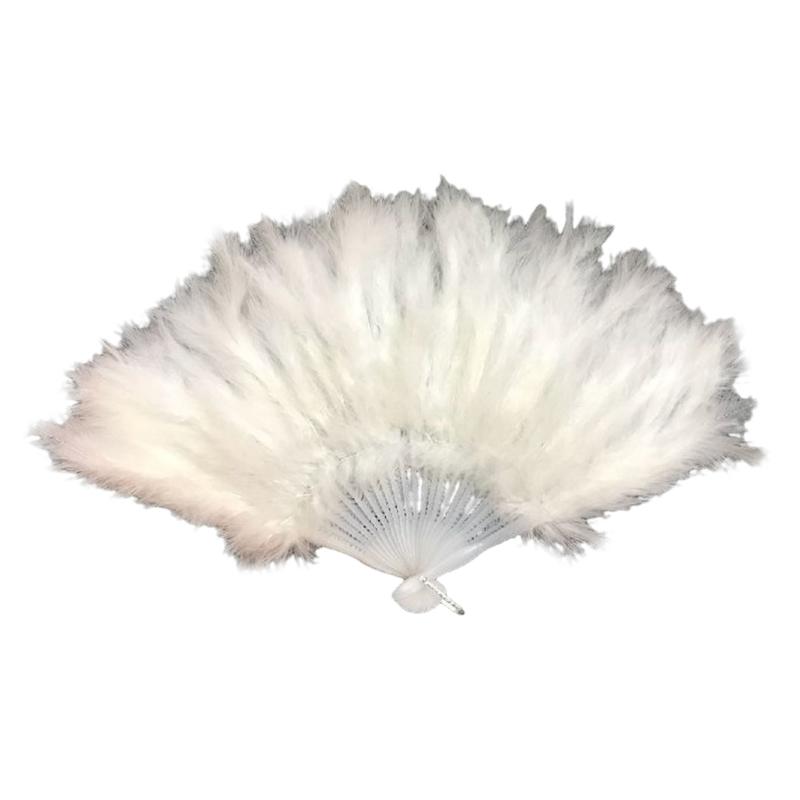 Folding Feather Fan Handheld Fairy Fan New Year Birthday Gift Supplies