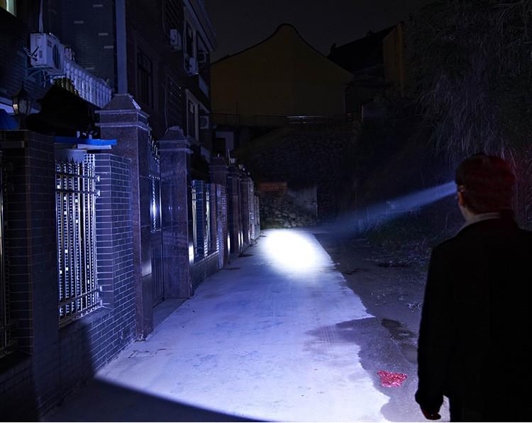 Rechargeable Outdoor Headlamp: Strong Spotlight & Floodlight for Camping and Night Riding