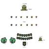 Whimsical Baby Yoda Star Wars Kids Birthday Party Decor Featuring Colorful Cake Toppers And Balloons
