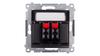 Simon 54 Doble Toma de Altavoz Antracita Dgl32.01/48