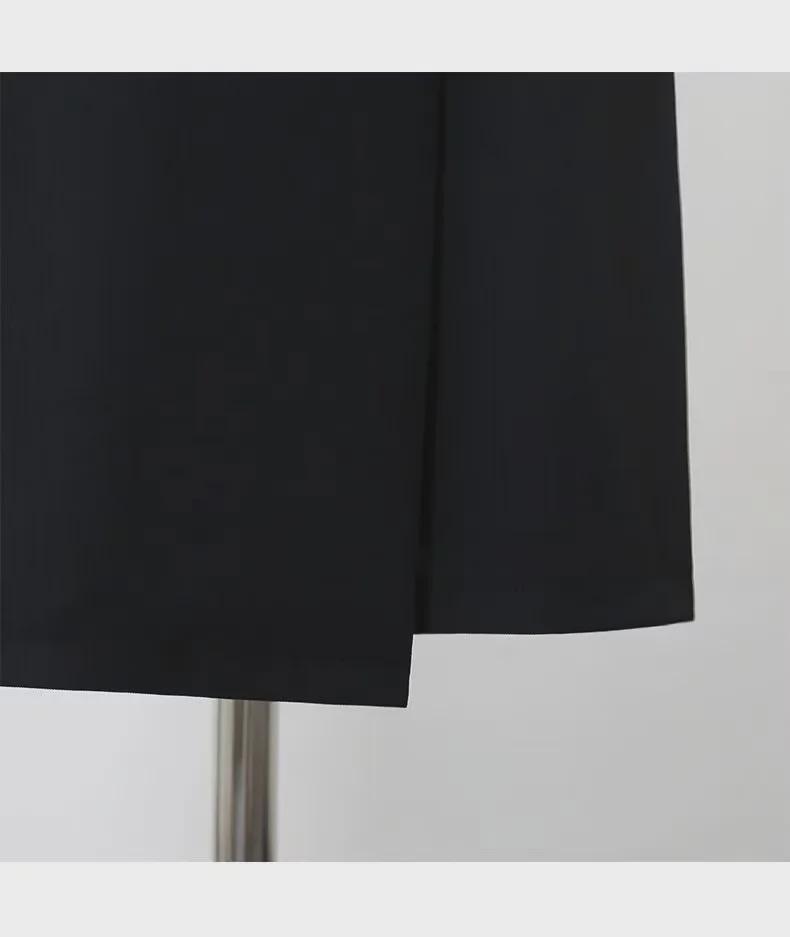 Dámská jarní a letní sukně áčkového střihu s vysokým pasem: Zeštíhlující, ke kolenům, módní pro práci i každodenní nošení