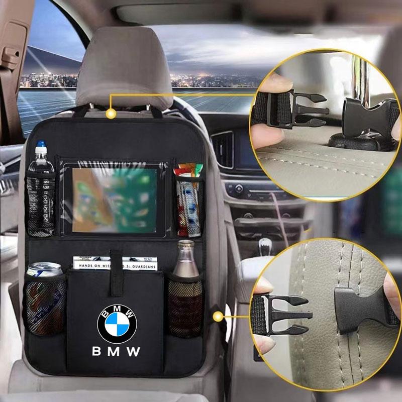 Vehicle Multifunctional Storage Bag Seat Back Sorage Bag Sticker For BMW M e46 e90 e60 f30 f10 e39 e36 g20 g30 f20 Accessories mkhr65 dbjs5
