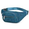 Women's fashionable waist bag, multifunctional outdoor waist bag with multiple zipper compartments and adjustable shoulder strap