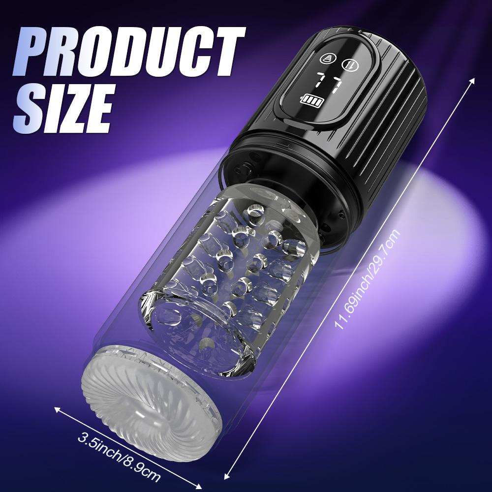 Male Masturbator High Speed Automatic Thrusting Piston Stroker Masturbator Telescopic Vagina Blowjob Masturbation Sex Machine Sex Toys