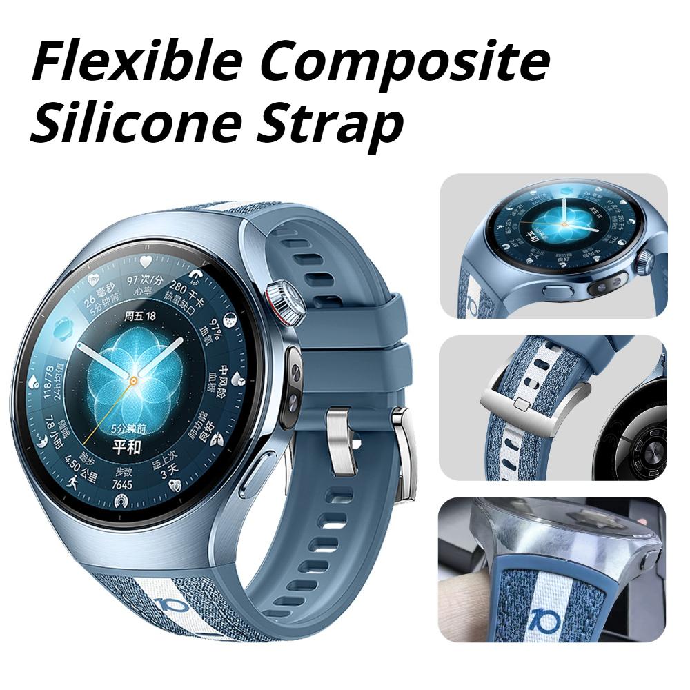 High Quality Leather Silicone Strap For Huawei Smart Watch 5 46mm Specialized Band Wristband for Huawei Watch 5 42mm Bracelet