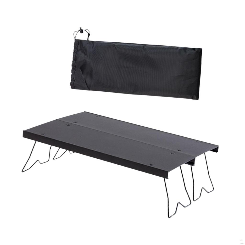 Aluminum Alloy Camping Table with Carry Bag for Outdoor Use