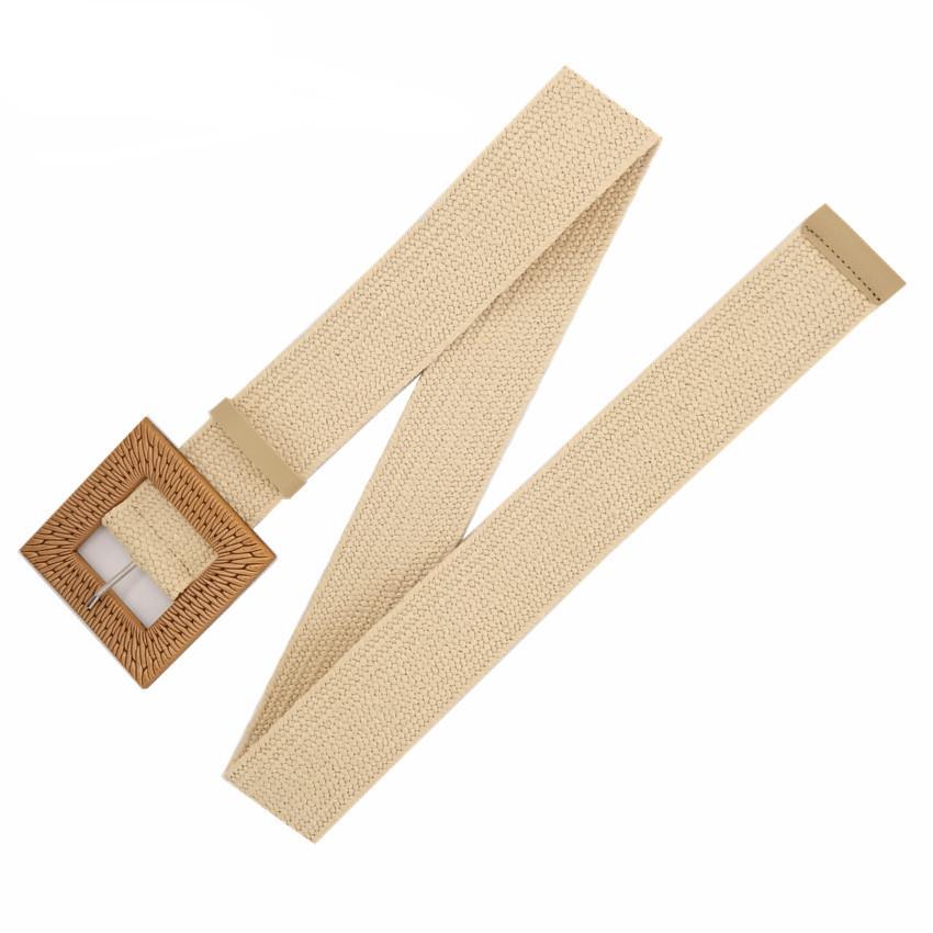 

Хлопок и лен Ветер ПП Трава тканый пояс женский круглый квадратная пряжка платье длинная рубашка декоративный пояс покинуть белый