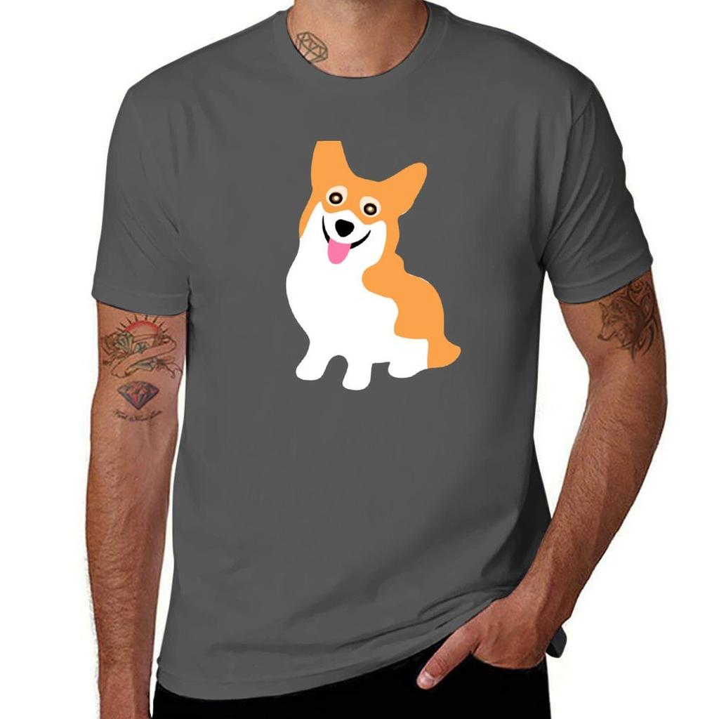Corgi Smile TShirt Simple Print Design TShirt