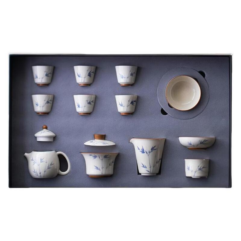 Handun Hand-Painted Ceramic Gongfu Tea Set