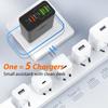 Fast Charging USB Charger Station 5-Ports Phone Charger Useful USB Hub Adapter