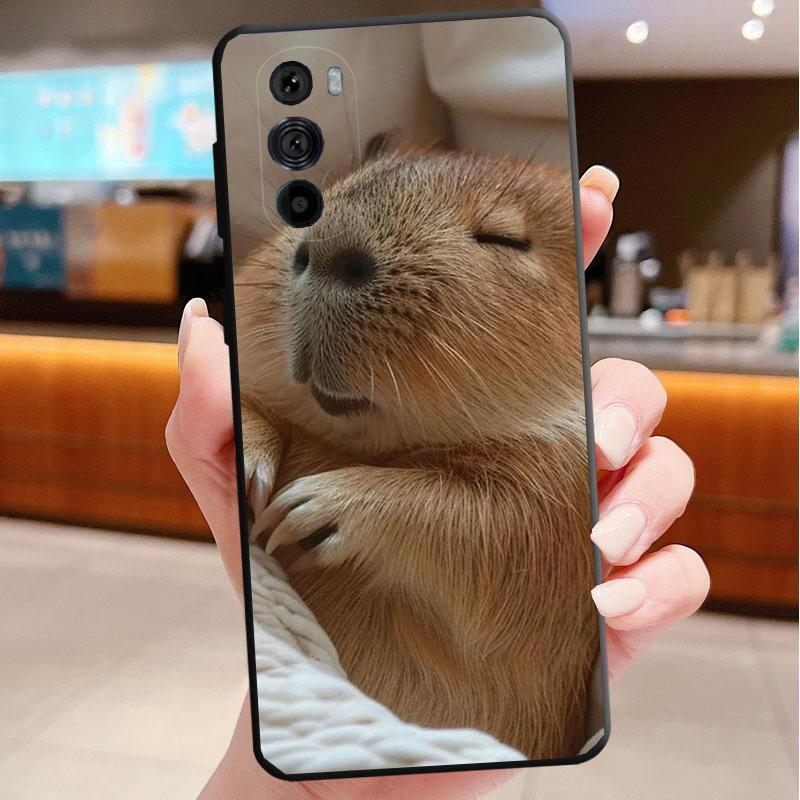 

Animal Capybara Funda Phone Case For Motorola Edge 50 40 Pro 60 50 40 30 Ultra Neo Fusion Moto G Play G Stylus G Power G Moto G 2025