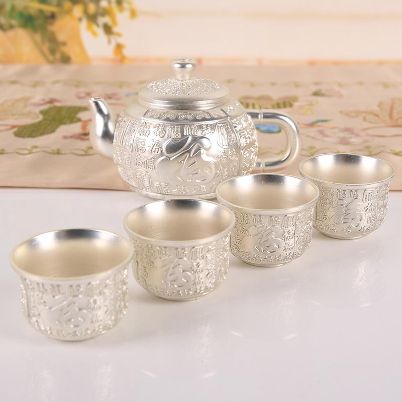 Xishi Baifu Tea Set, Liu Yin Tea Set, Teapot Teacup Tea Tray Set