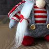 Lovely Braids Faceless Doll Plaid With Cap Forest Old Man Figures Home Plush Tabletop Decorations