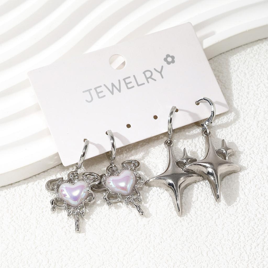 Summer Hot-selling European and American Yk Style Earrings, Star Love Styling Trend Personalized Earrings Women